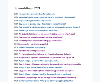 Podgląd: Archiwum newslettera